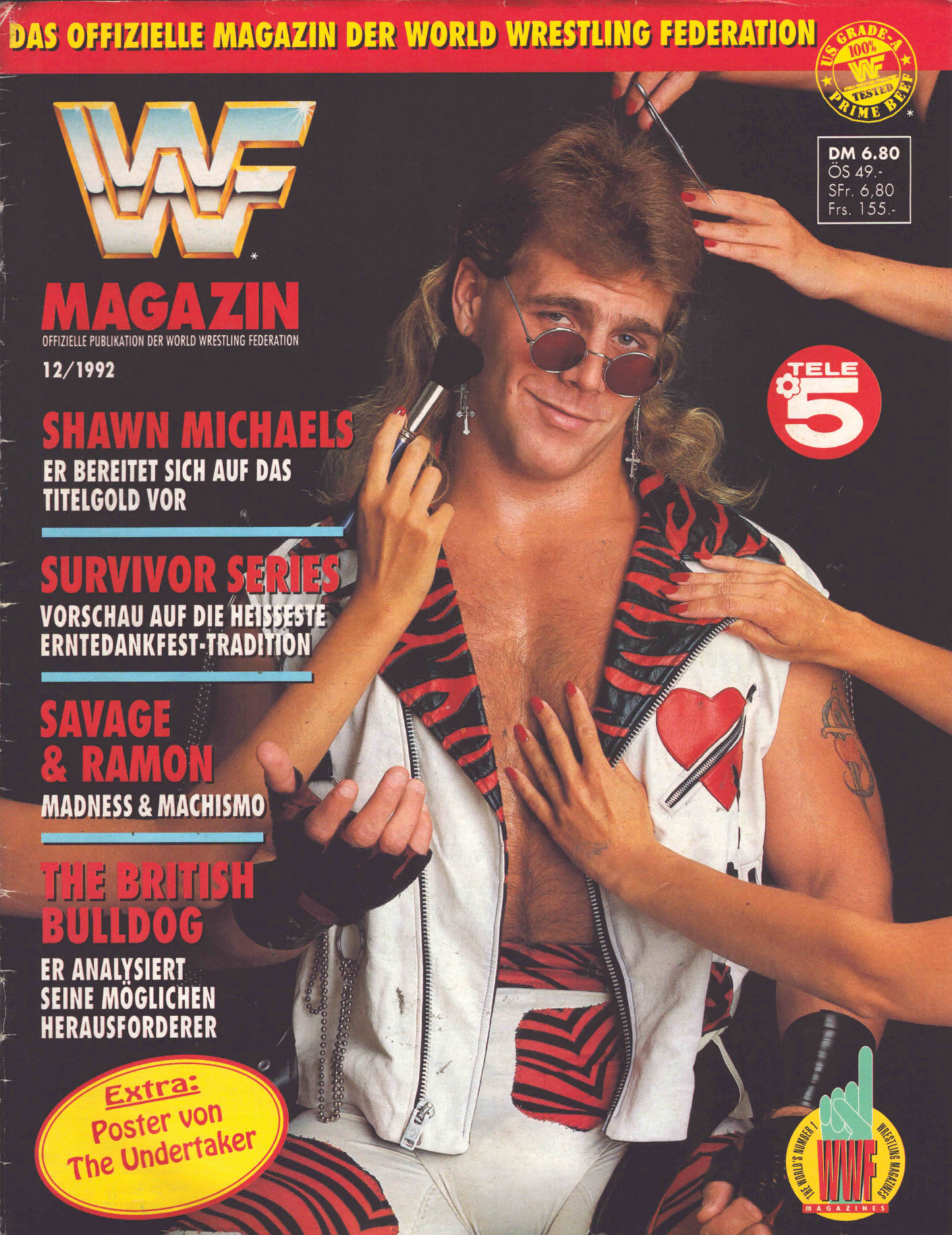 WWF Magazine December 1992 from Germany Magazine PWcatalog