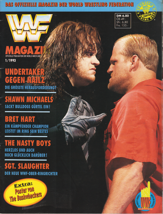 WWF Magazine January 1993 from Germany Magazine PWcatalog