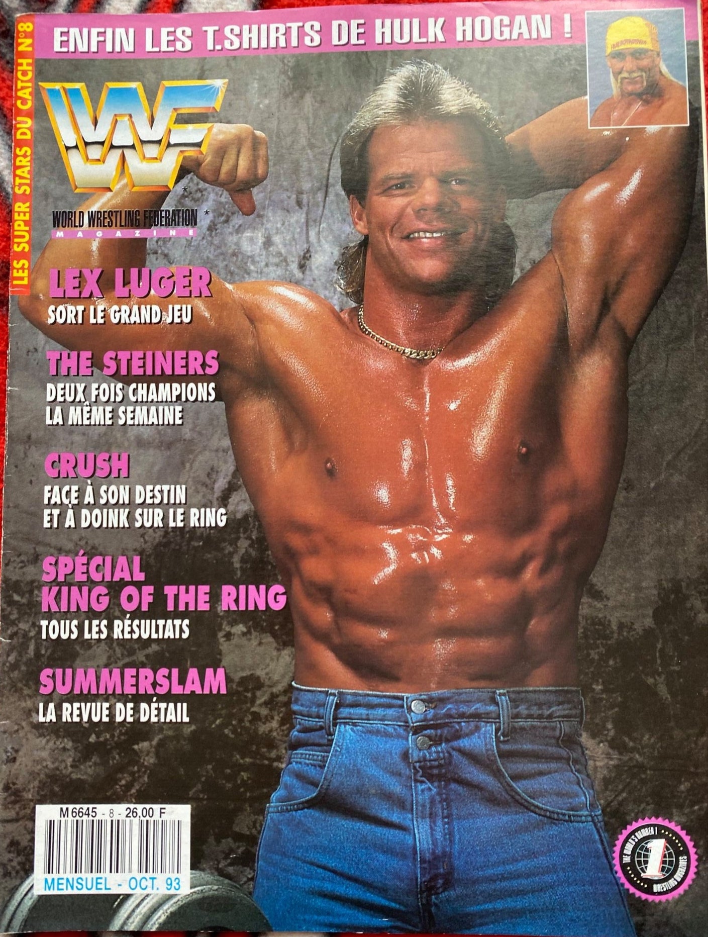WWF Magazine From France October 1993 Magazine PWcatalog