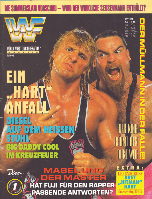 WWF Magazine September 1994 from Germany Magazine PWcatalog
