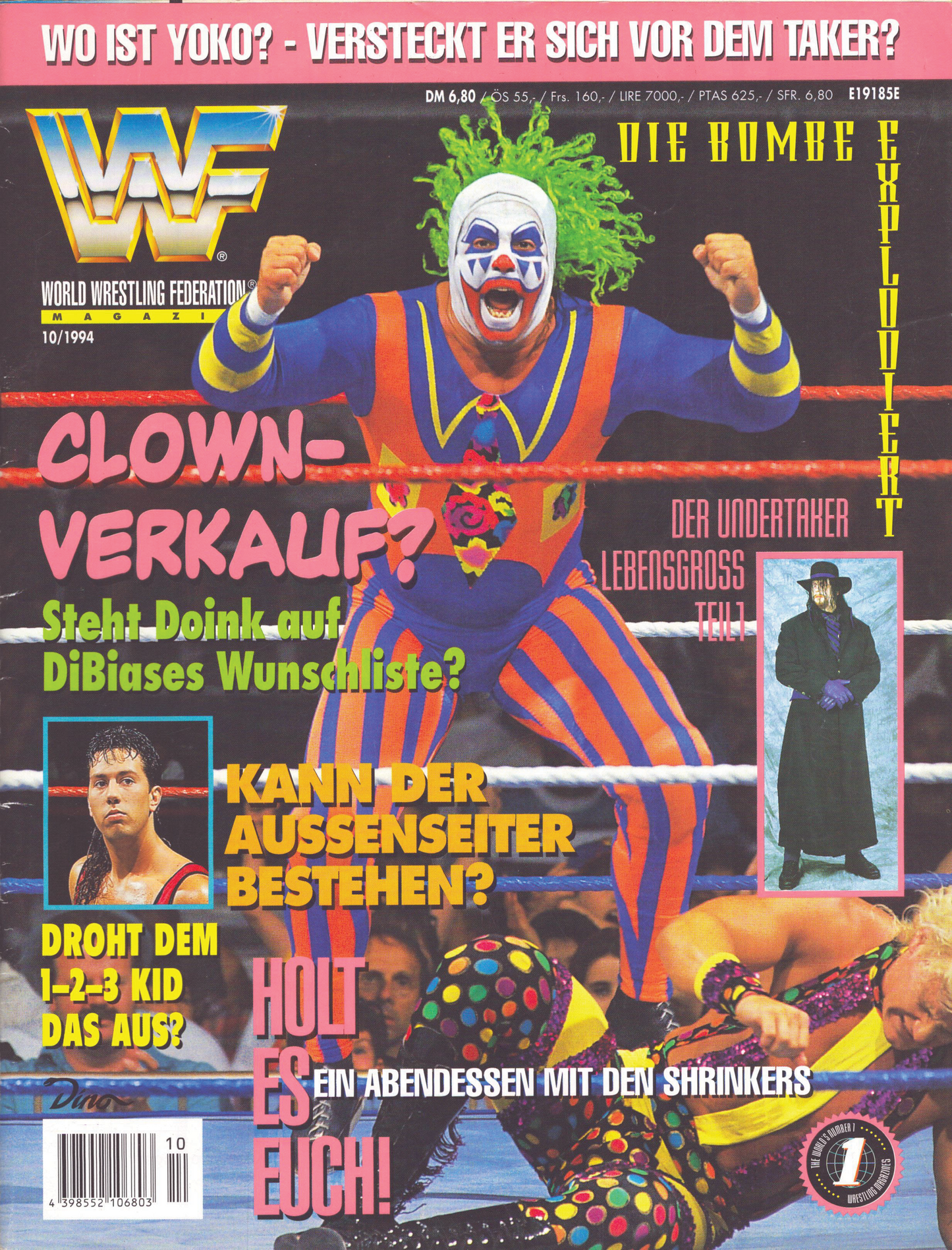 WWF Magazine October 1994 from Germany Magazine PWcatalog