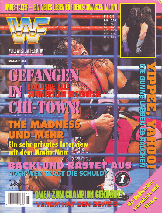 WWF Magazine November 1994 from Germany Magazine PWcatalog