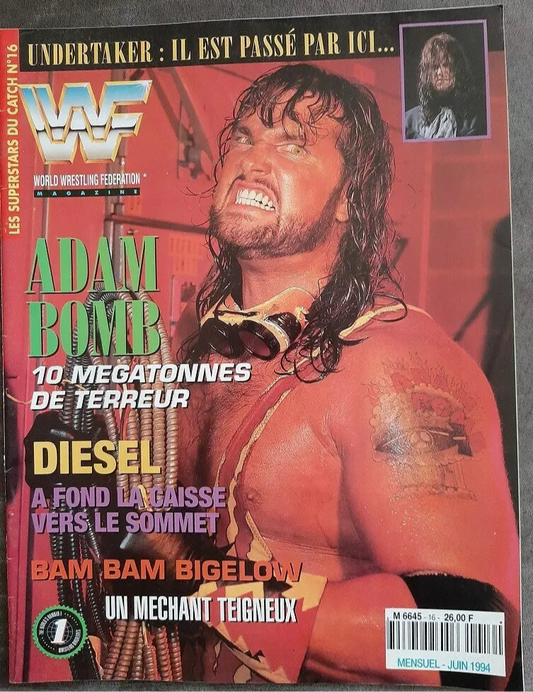 WWF Magazine From France June 1994 Magazine PWcatalog