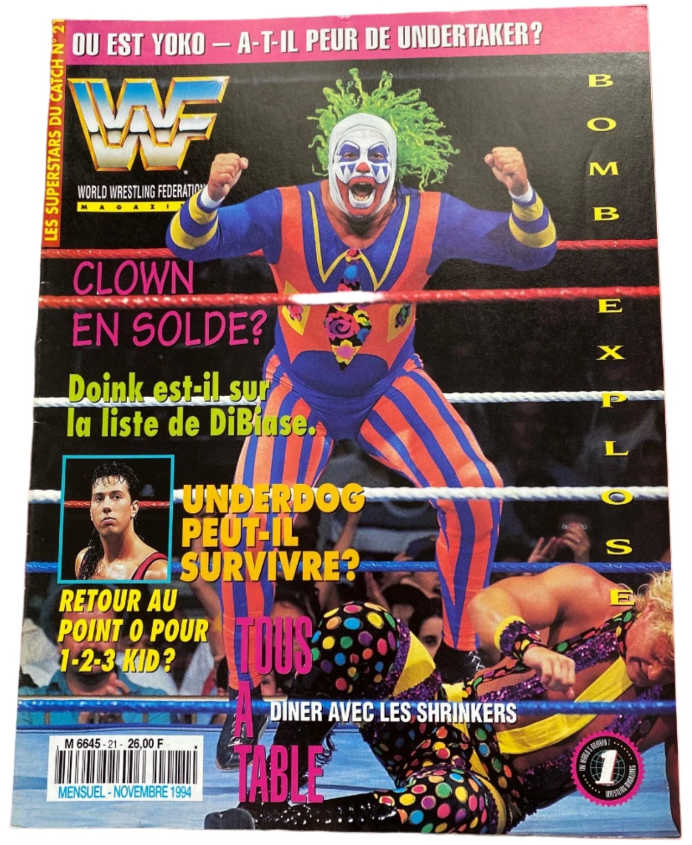 WWF Magazine From France November 1994 Magazine PWcatalog