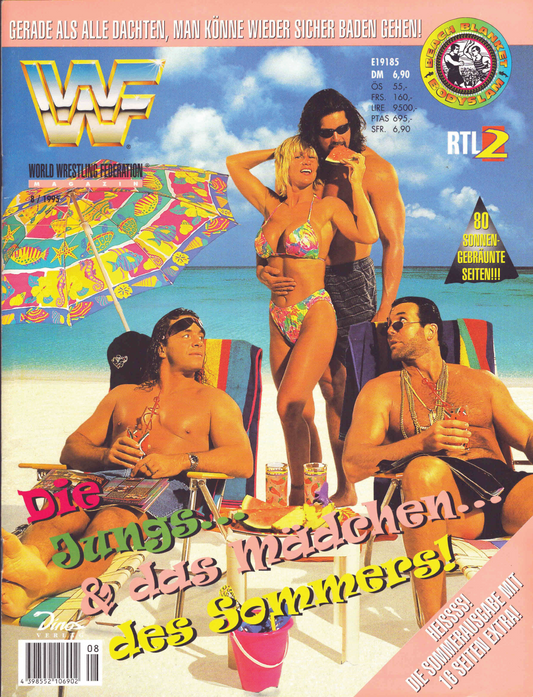 WWF Magazine August 1995 from Germany Magazine PWcatalog