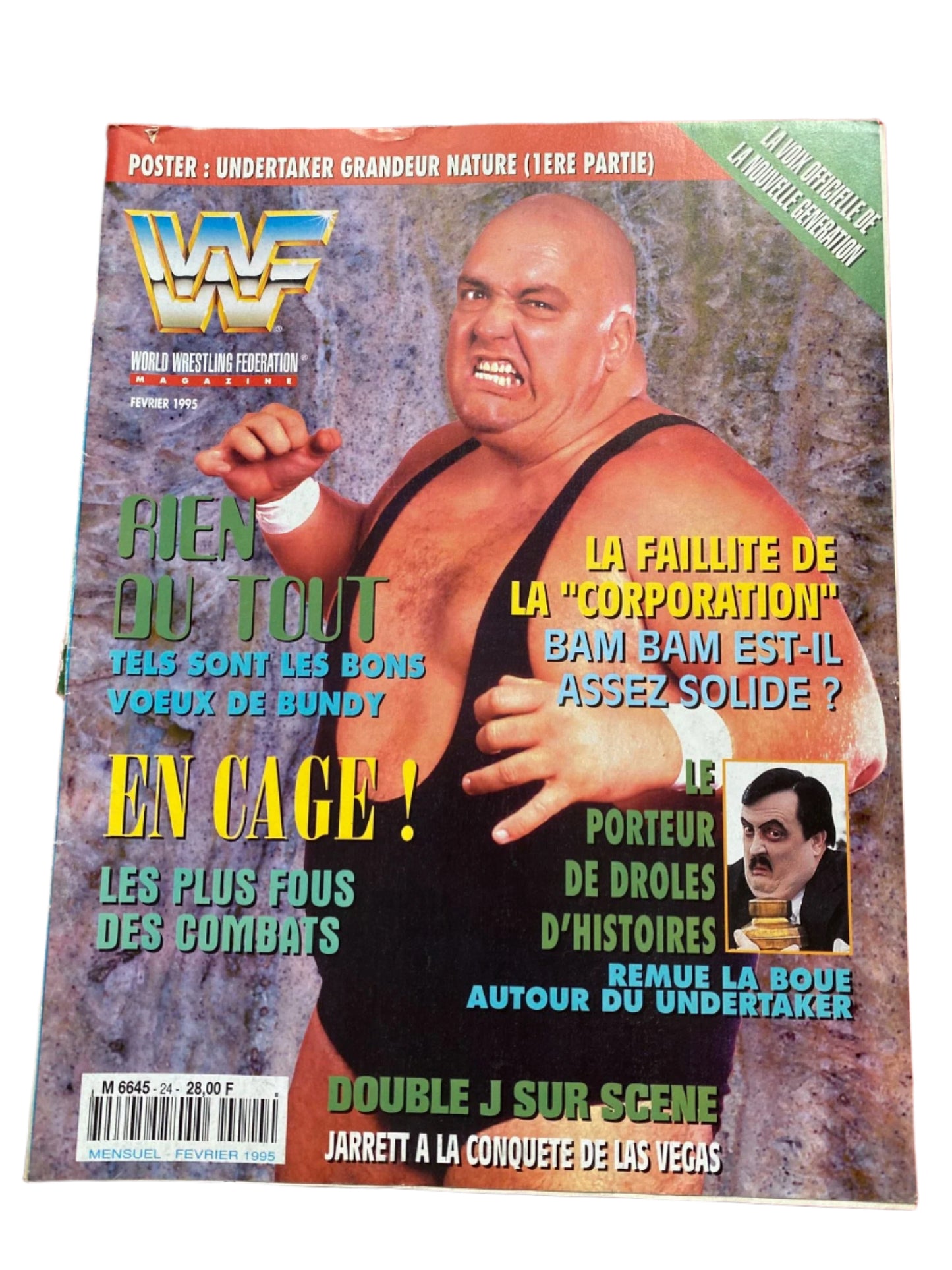 WWF Magazine From France February 1995 Magazine PWcatalog