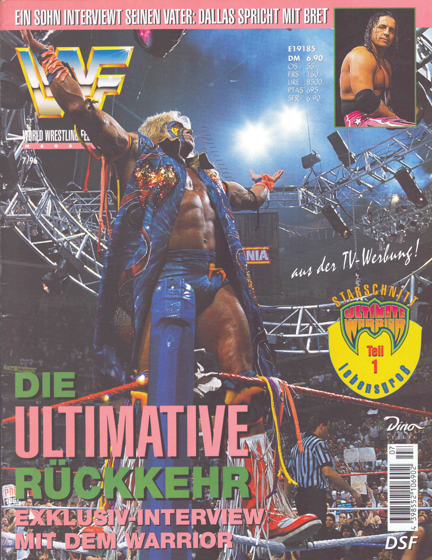 WWF Magazine July 1996 from Germany Magazine PWcatalog