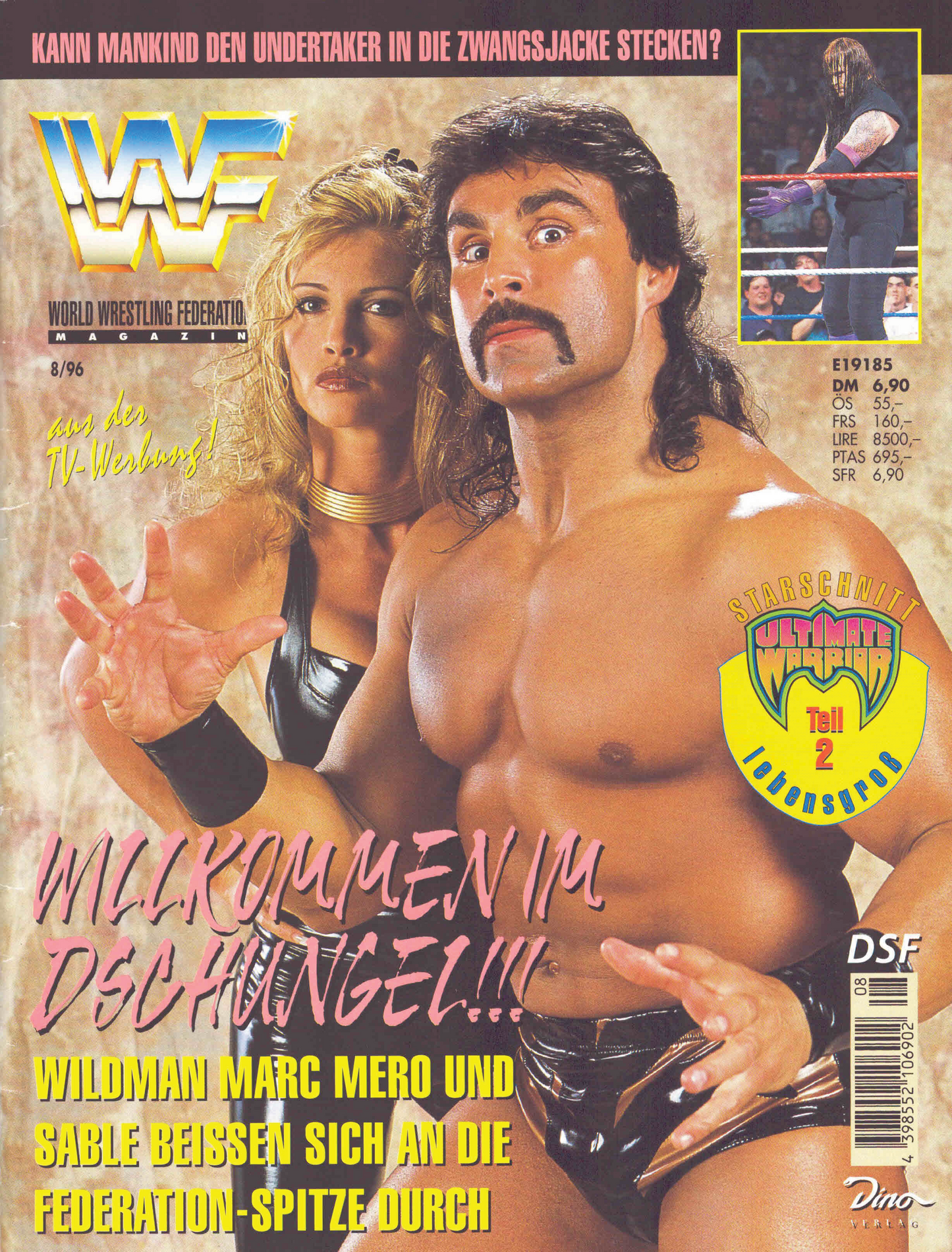 WWF Magazine August 1996 from Germany Magazine PWcatalog