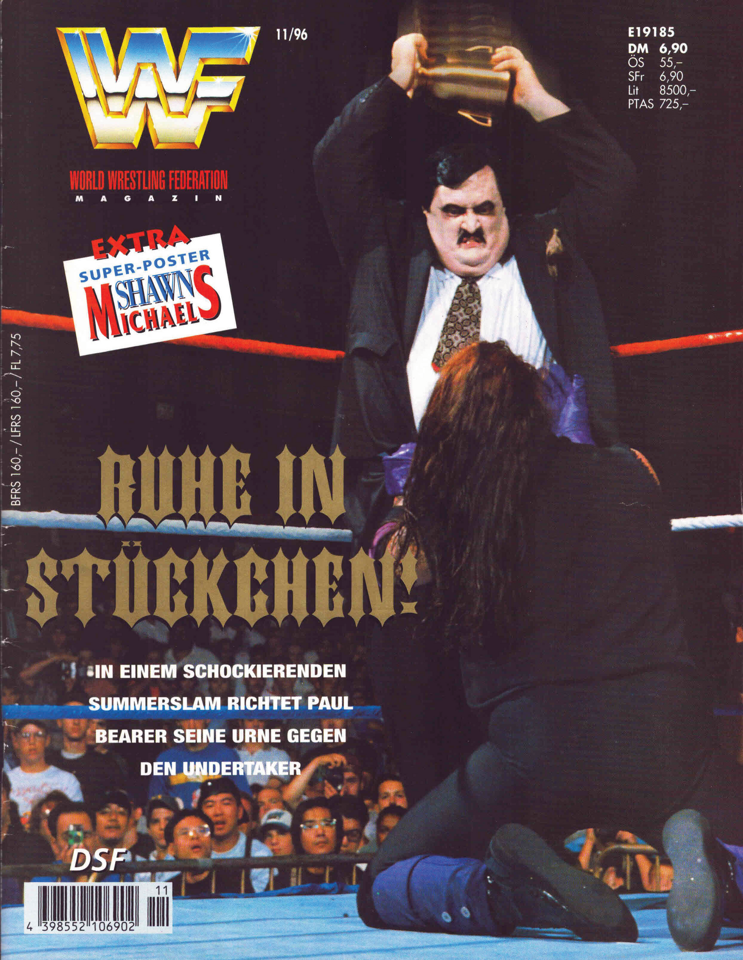 WWF Magazine November 1996 from Germany Magazine PWcatalog