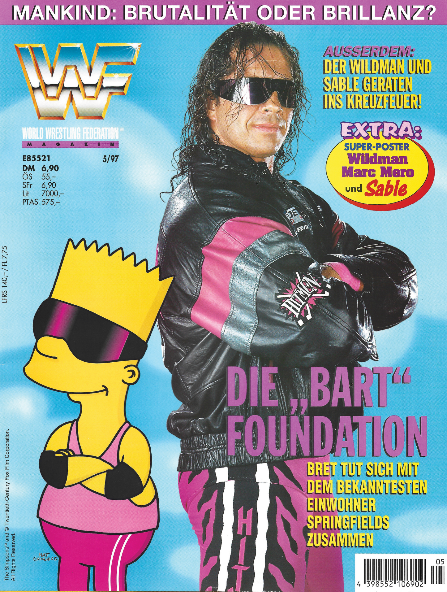 WWF Magazine May 1997 from Germany Magazine PWcatalog