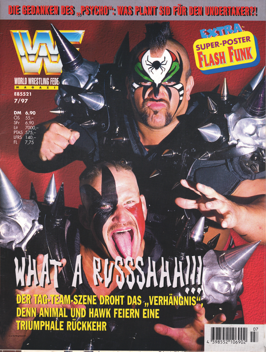 WWF Magazine July 1997 from Germany Magazine PWcatalog
