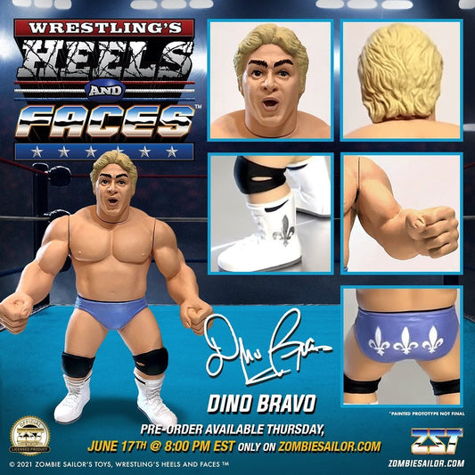 Zombie Sailor's Toys Wrestling's Heels & Faces 1 Dino Bravo Action & Toy Figures PWcatalog