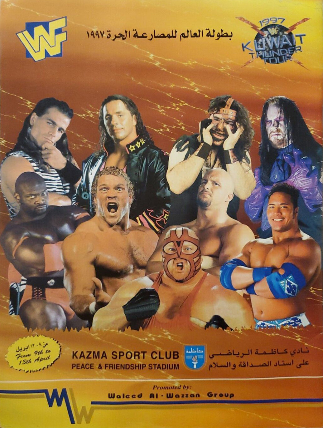 WWF 1997 Kuwait Thunder Tour Magazine PWcatalog