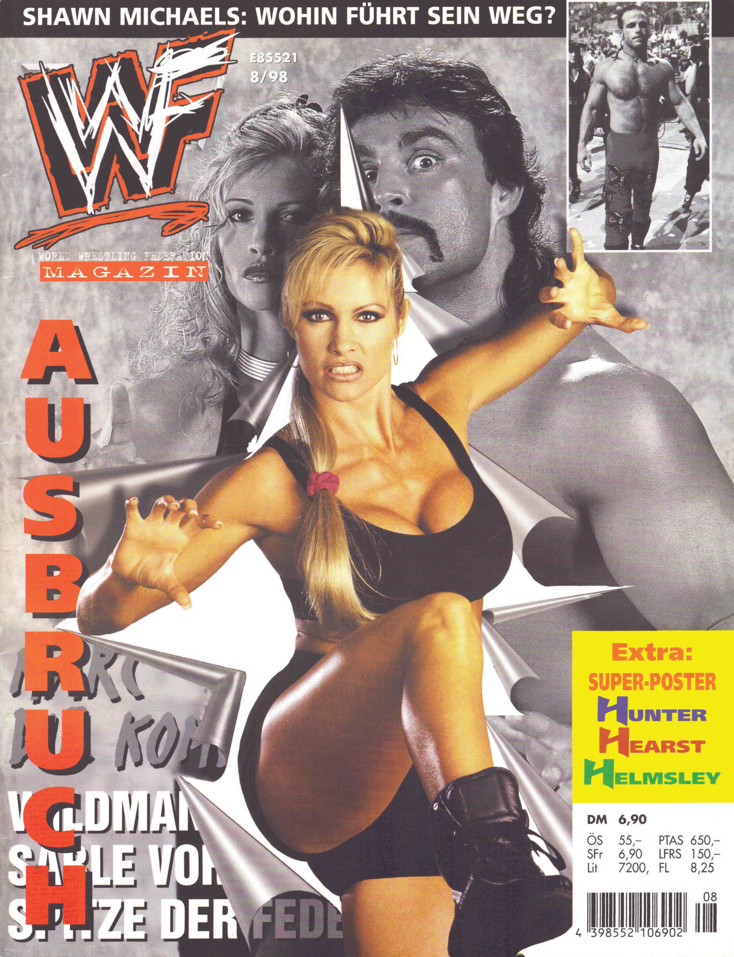 WWF Magazine August 1998 from Germany Magazine PWcatalog