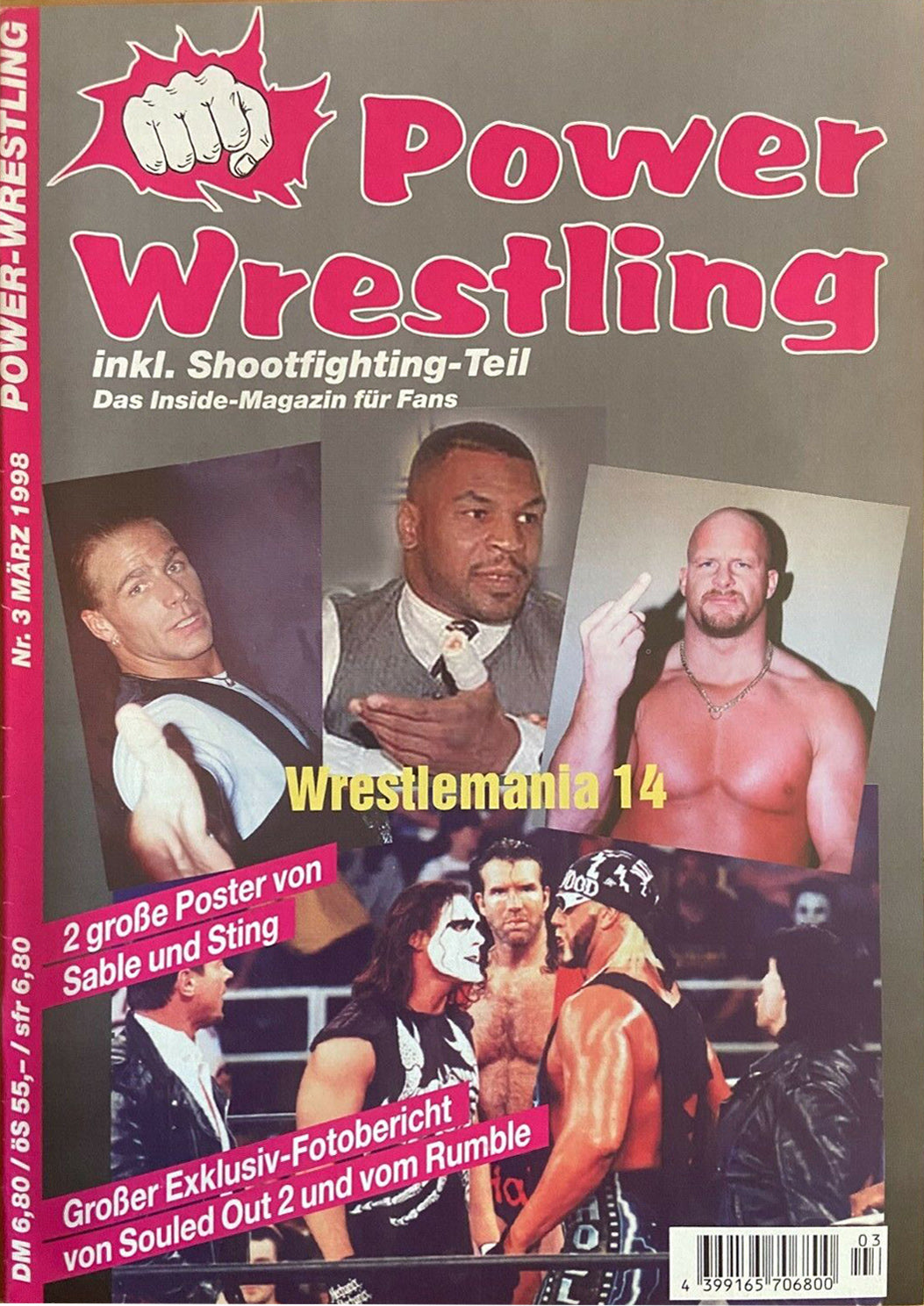 Power Wrestling Magazine March 1998 Magazine PWcatalog
