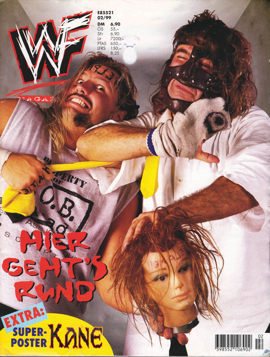 WWF Magazine February 1999 from Germany Magazine PWcatalog