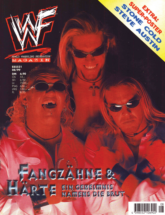 WWF Magazine August 1999 from Germany Magazine PWcatalog