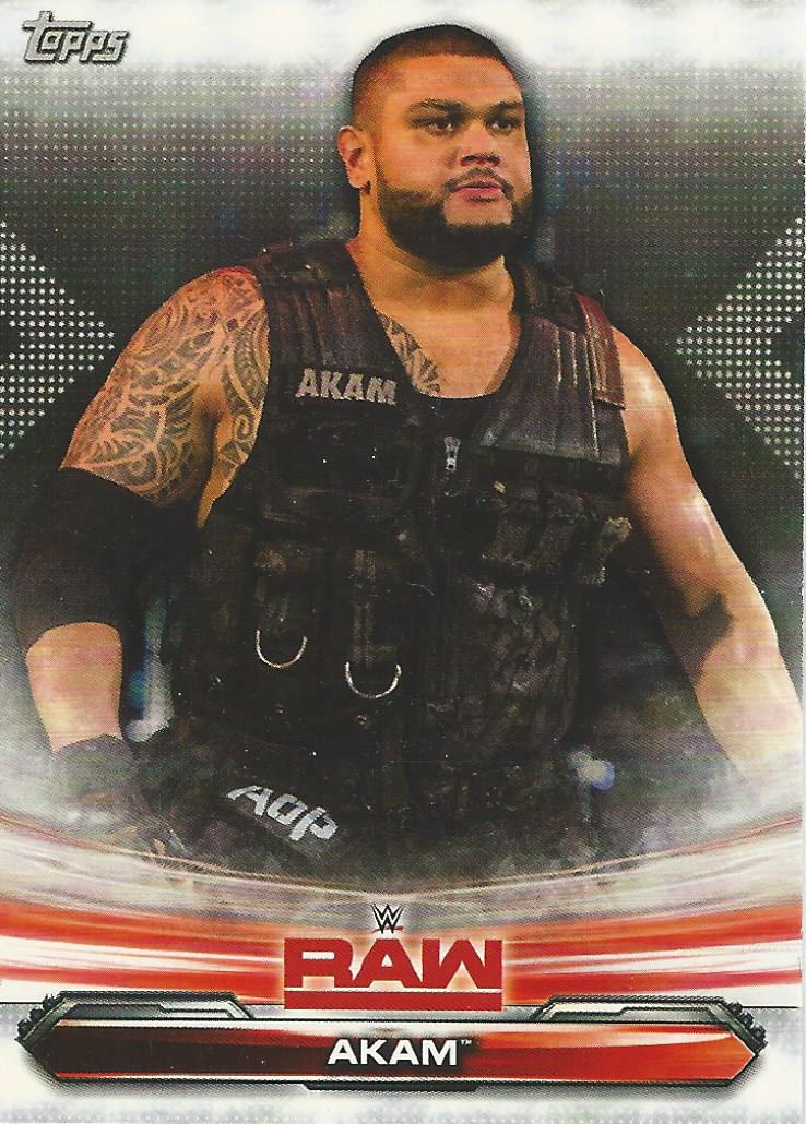 WWE Topps Raw 2019 Akam #1