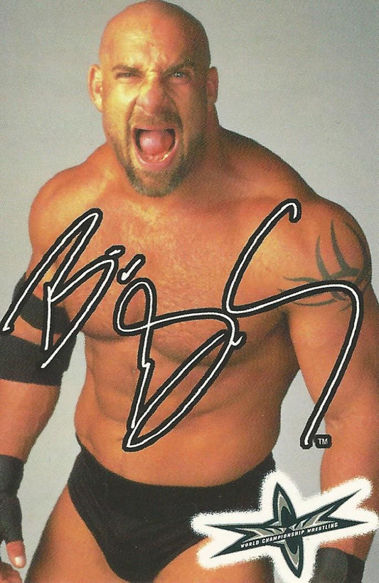 WCW Crazy Planet Stickers 1999 Goldberg trading card PW Catalog