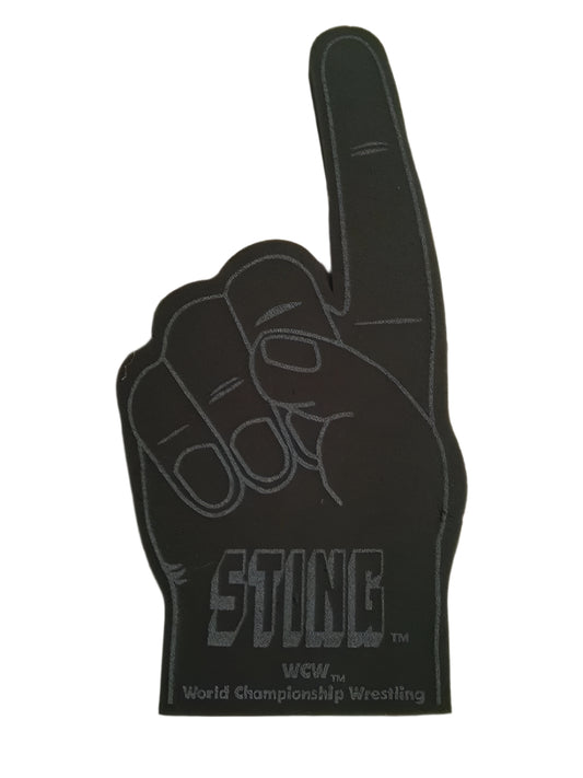 WCW Sting Black foam finger Foam PWcatalog