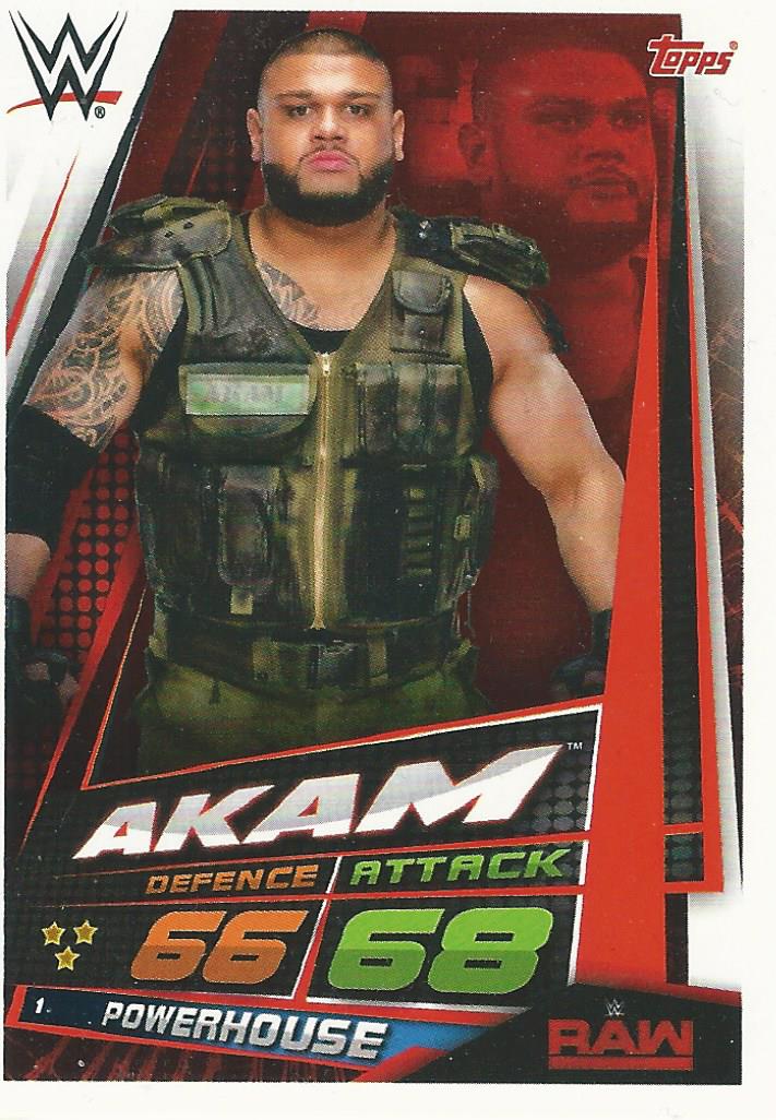 WWE Topps Slam Attax Universe 2019 Akam #1