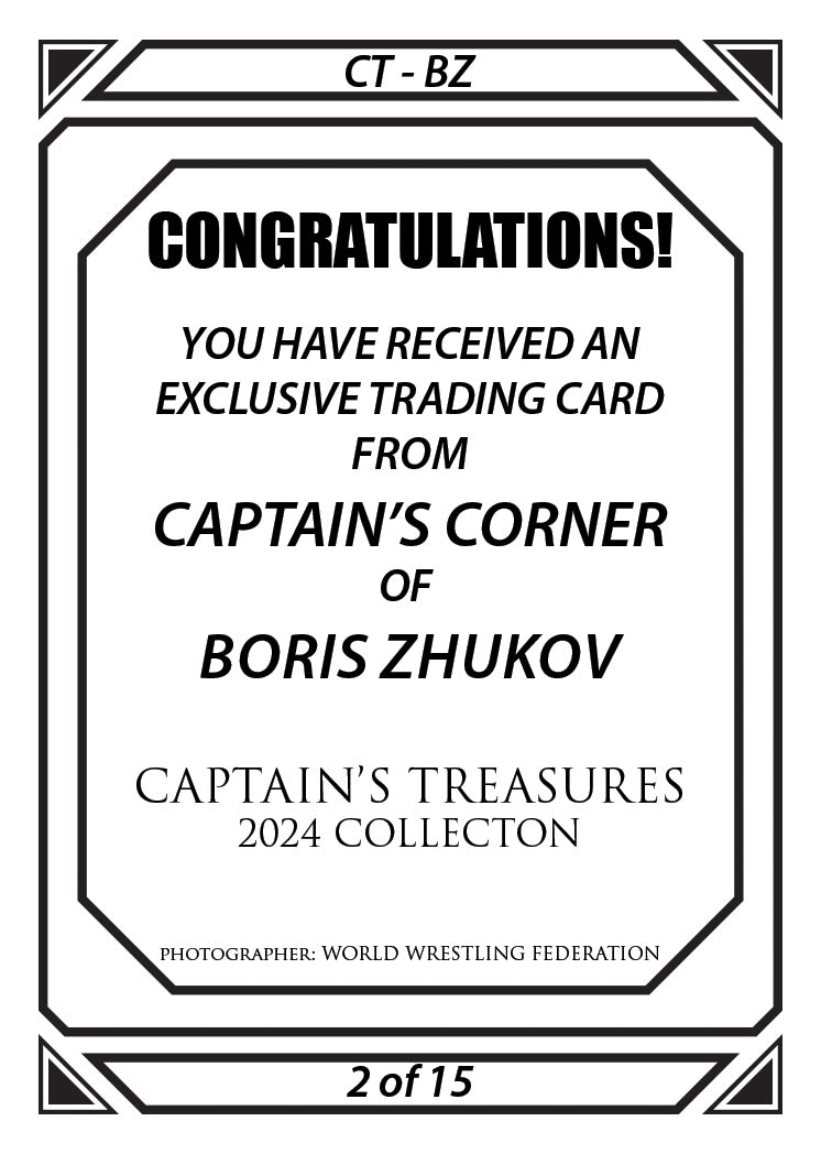Boris Zhukov trading card PW Catalog