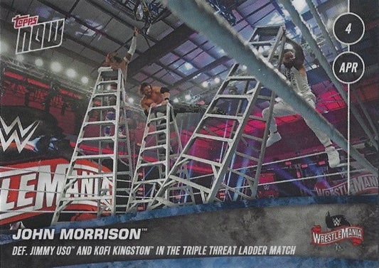 John Morrison DEF. Jimmy USO and Kofi Kingston in the Triple Threat Ladder Match