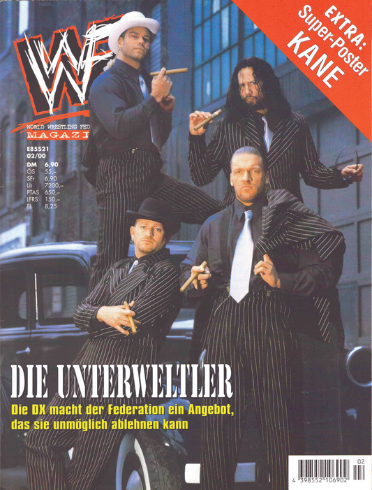 WWF Magazine February 2000 from Germany Magazine PWcatalog