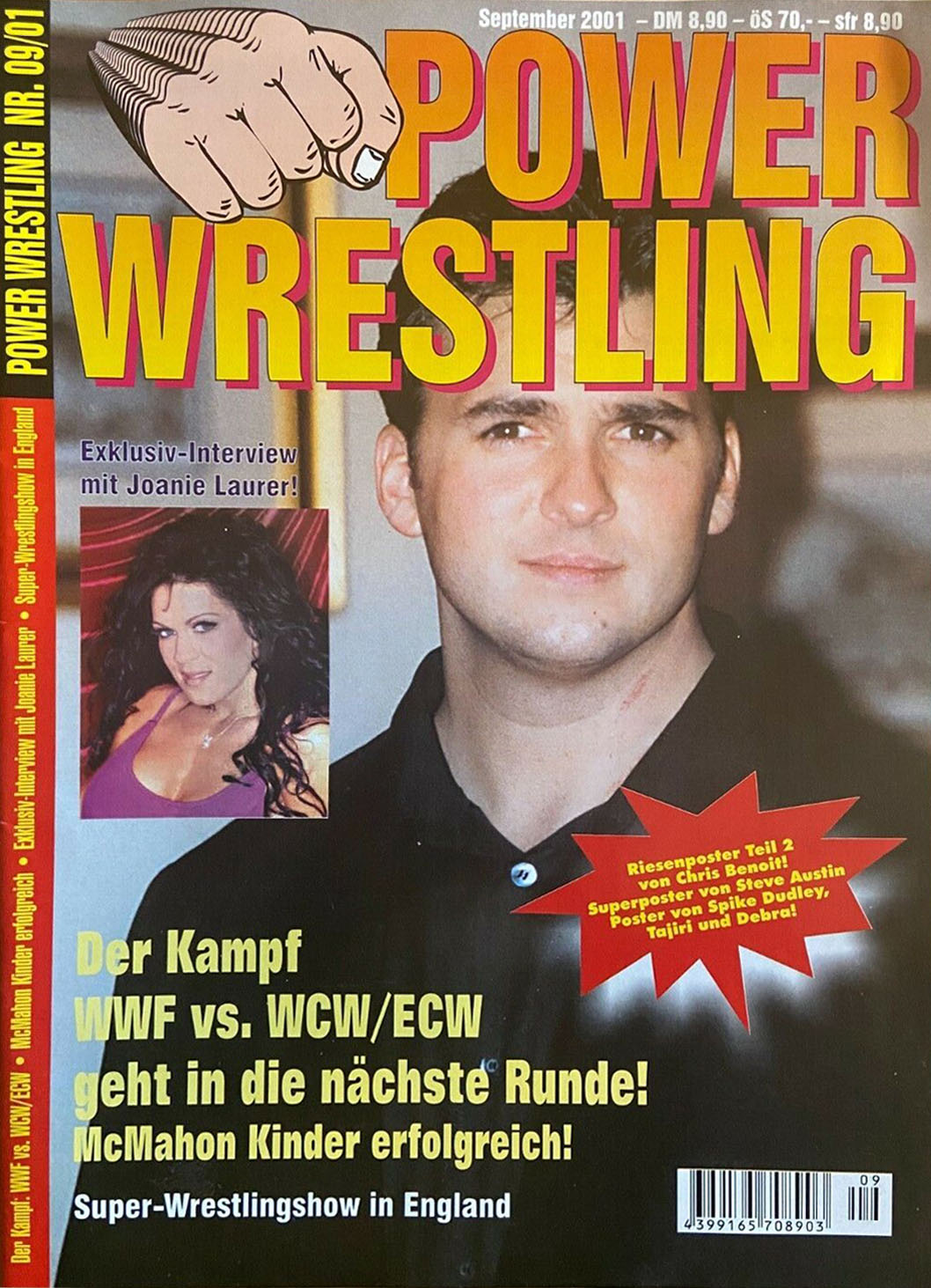 Power Wrestling Magazine September 2001 Magazine PWcatalog