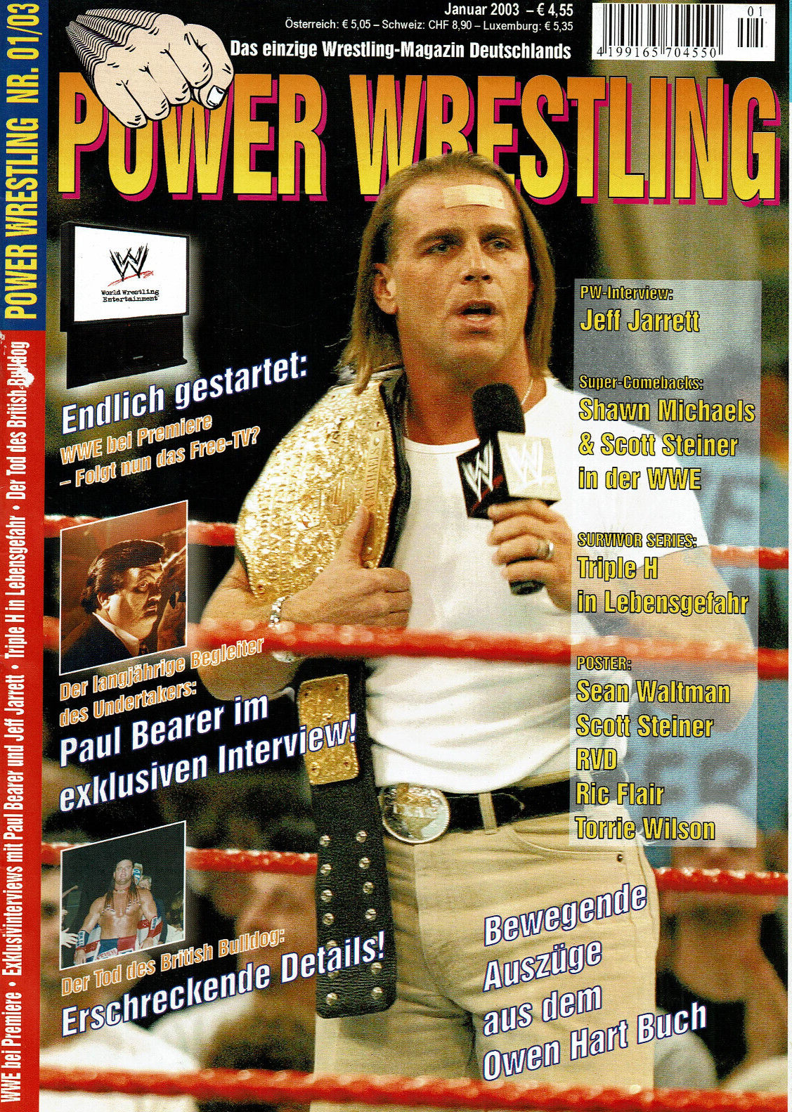 Power Wrestling Magazine January 2003 Magazine PWcatalog