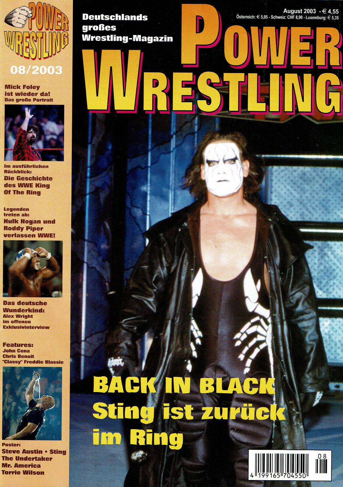 Power Wrestling Magazine August 2003 Magazine PWcatalog