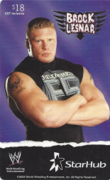 2003 WWE StarHub Collectible Phone Cards Brock Lesnar Pwcatalog