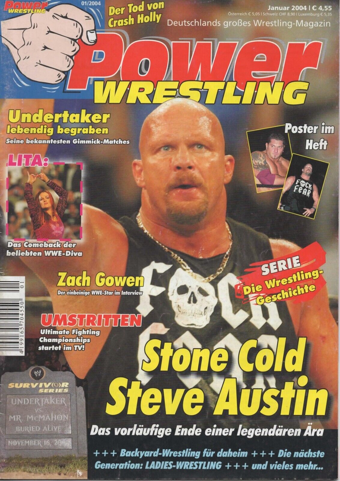 Power Wrestling Magazine January 2004 Magazine PWcatalog