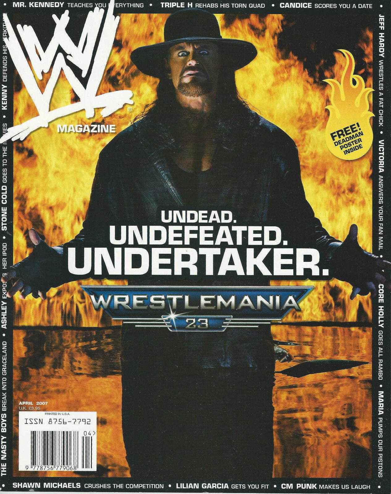 WWE Magazine April 2007 from The United Kingdom Magazine PWcatalog