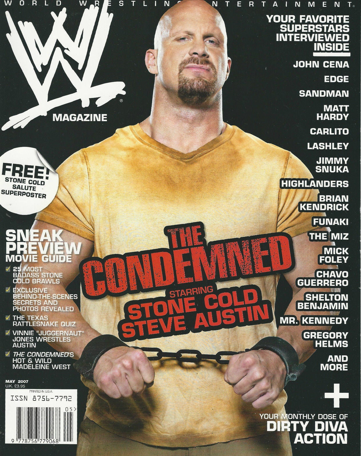 WWE Magazine May 2007 from The United Kingdom Magazine PWcatalog