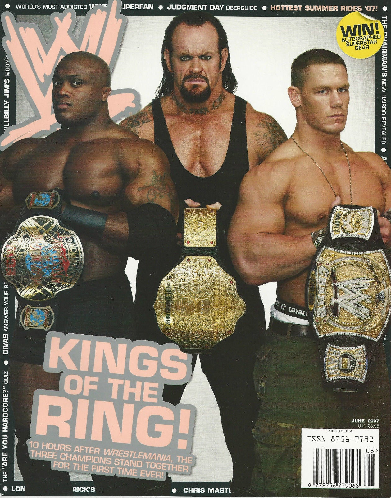 WWE Magazine June 2007 from The United Kingdom Magazine PWcatalog