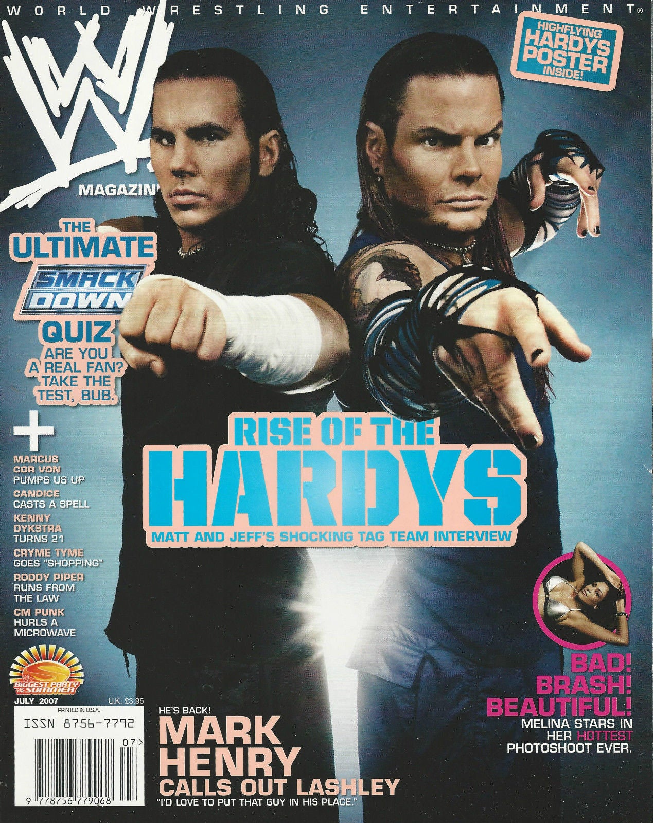 WWE Magazine July 2007 from The United Kingdom Magazine PWcatalog