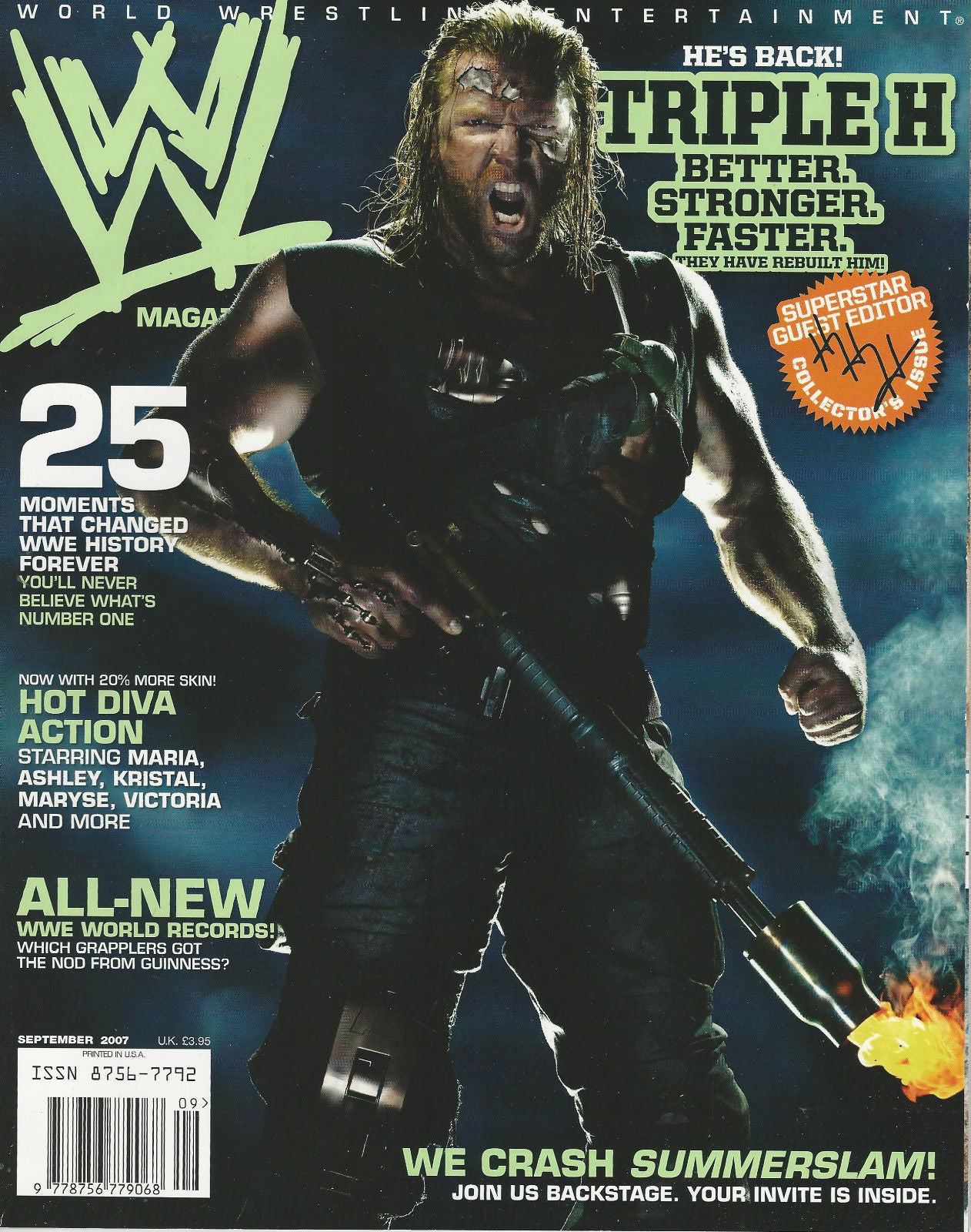 WWE Magazine September 2007 from The United Kingdom Magazine PWcatalog