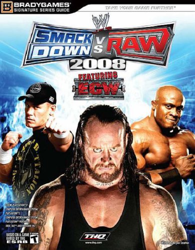 Bradygames Official Strategy Guide WWE Smackdown vs Raw 2008 November 2007 magazine PWcatalog