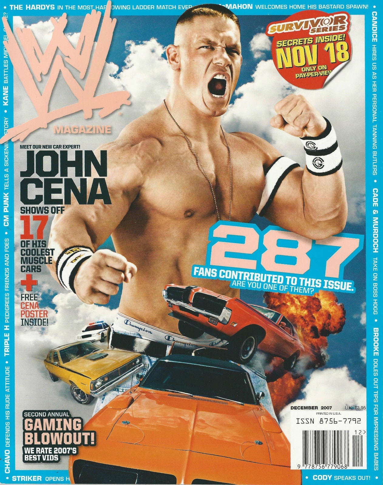 WWE Magazine December 2007 from The United Kingdom Magazine PWcatalog