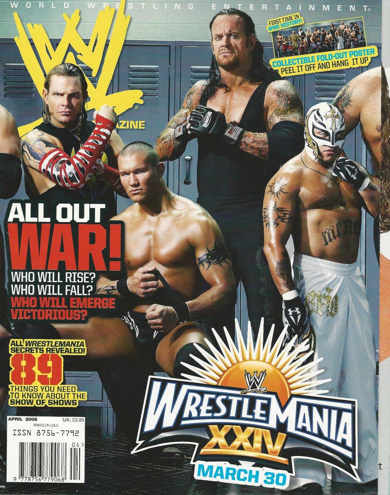 WWE Magazine April 2008 from The United Kingdom Magazine PWcatalog