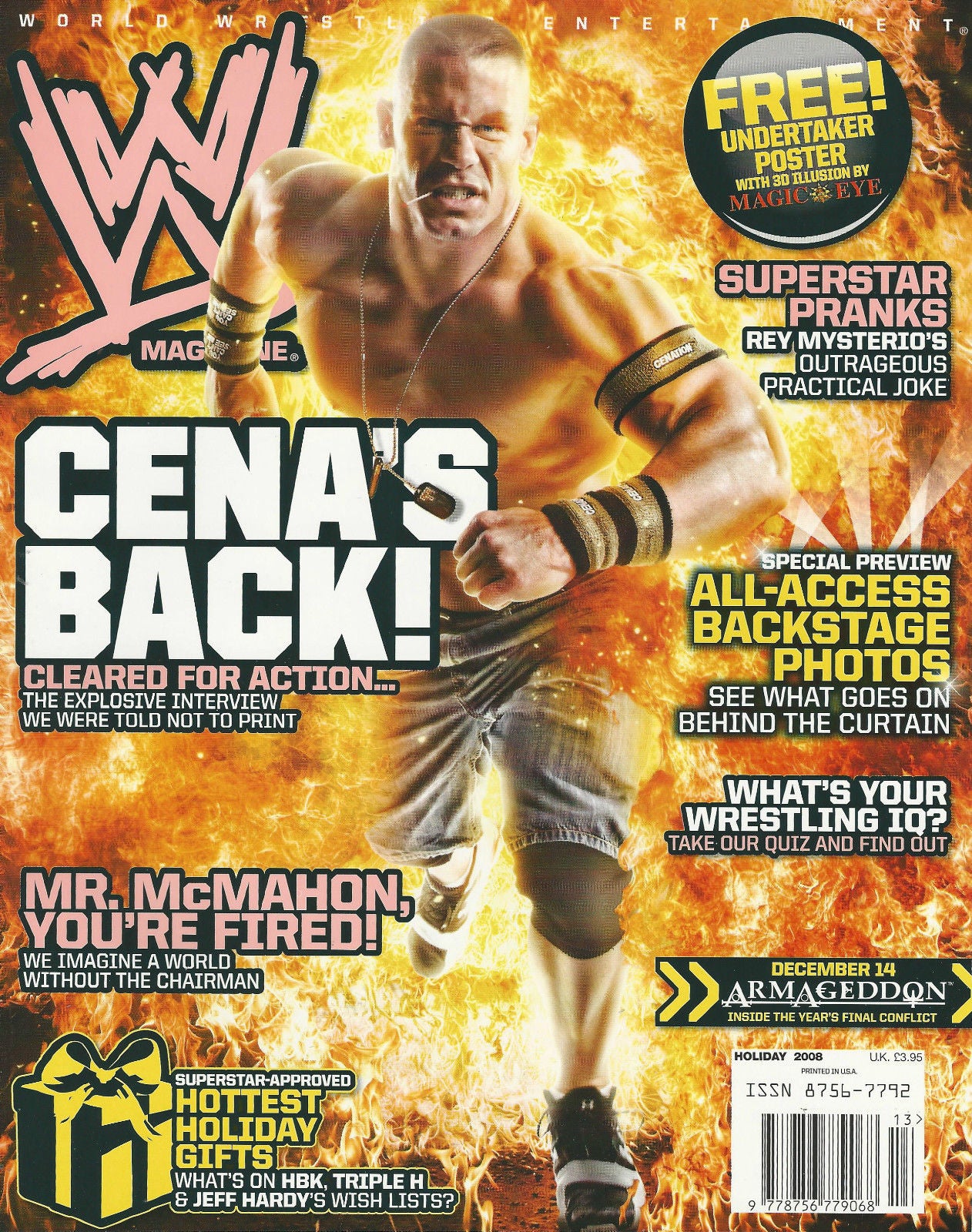 WWE Magazine Holiday 2008 from The United Kingdom Magazine PWcatalog