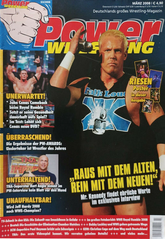 Power Wrestling Magazine March 2008 Magazine PWcatalog