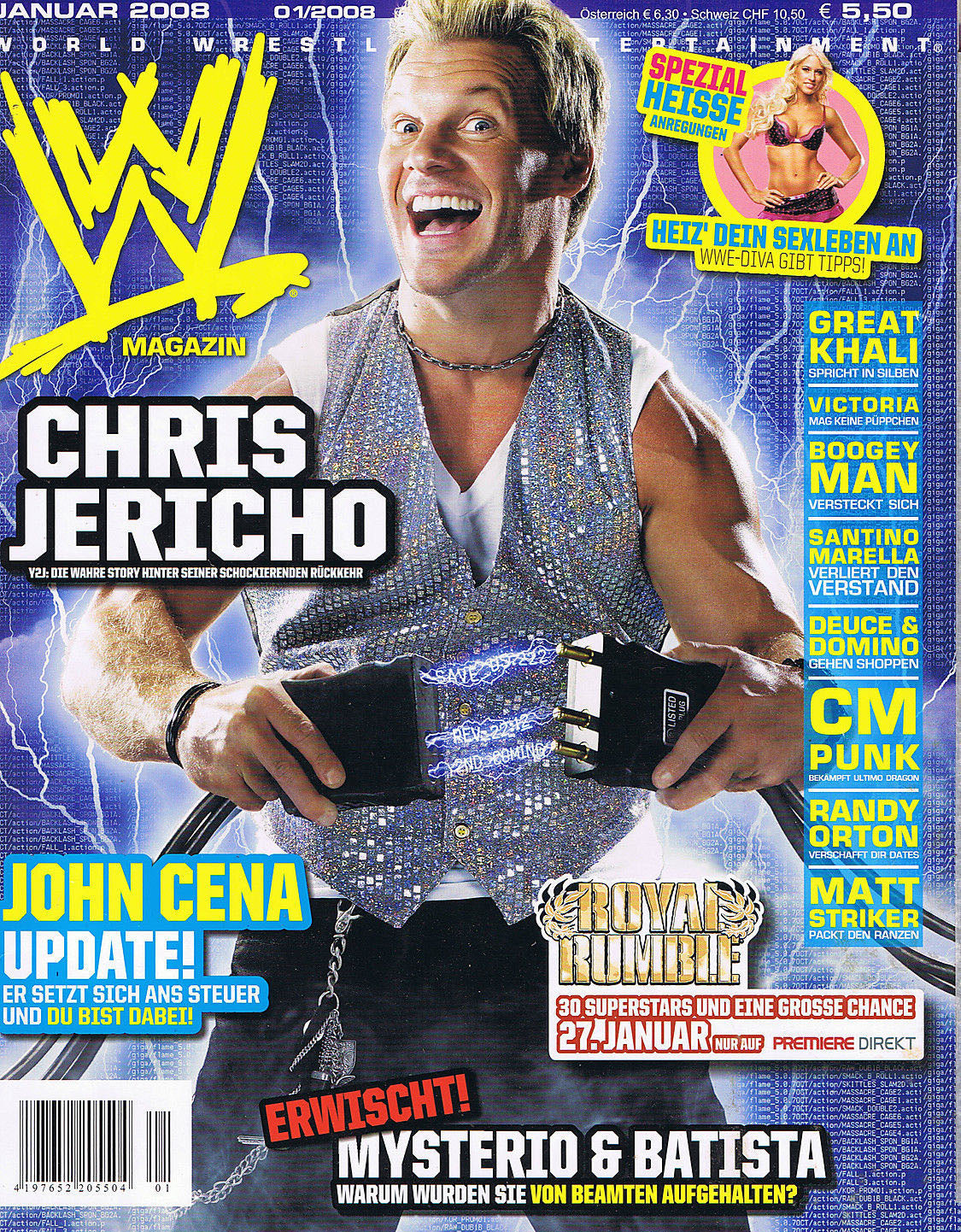 WWE Magazine January 2008 from Germany Magazine PWcatalog