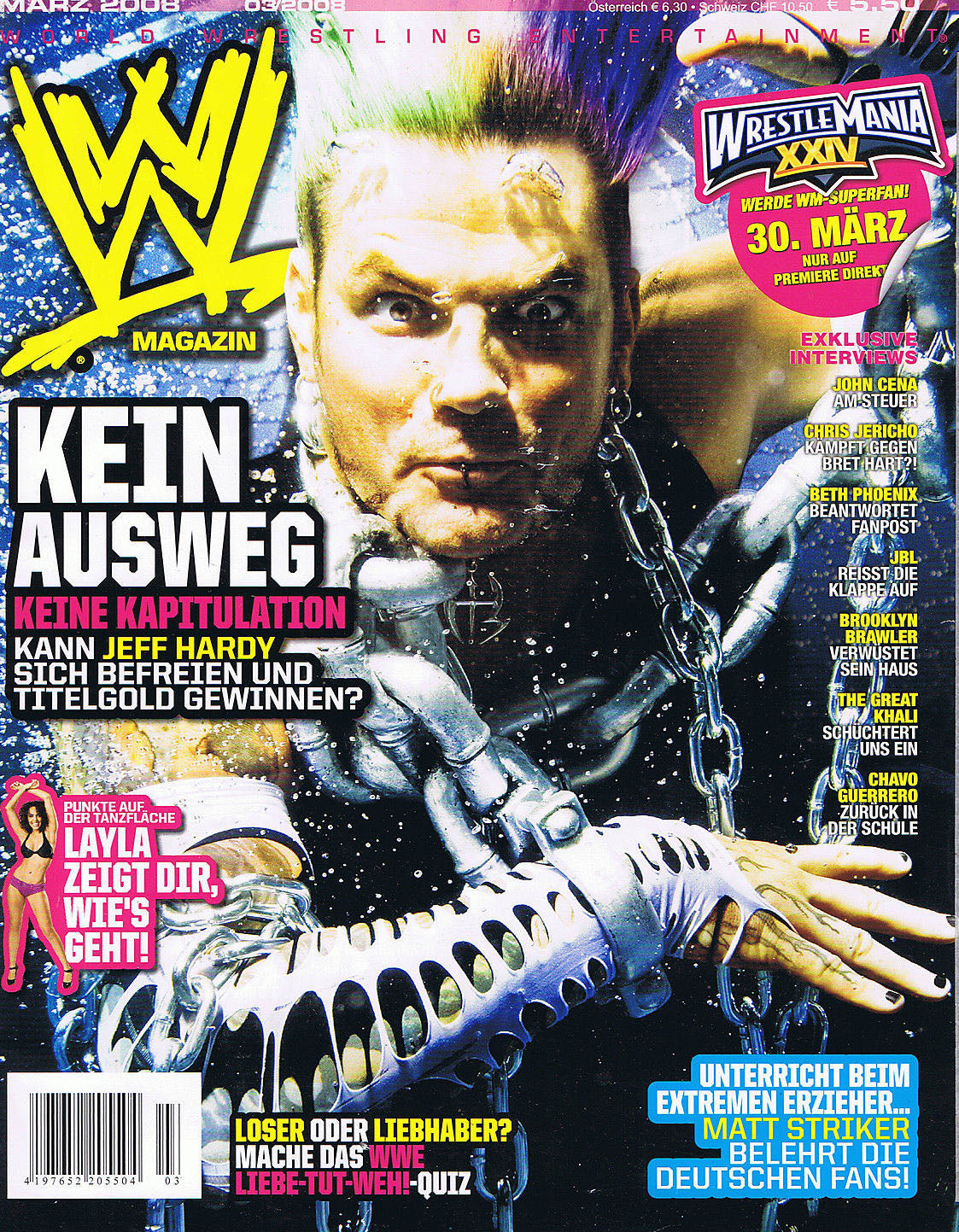WWE Magazine March 2008 from Germany Magazine PWcatalog