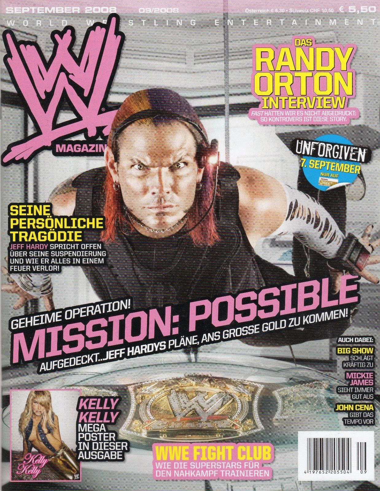WWE Magazine September 2008 from Germany Magazine PWcatalog