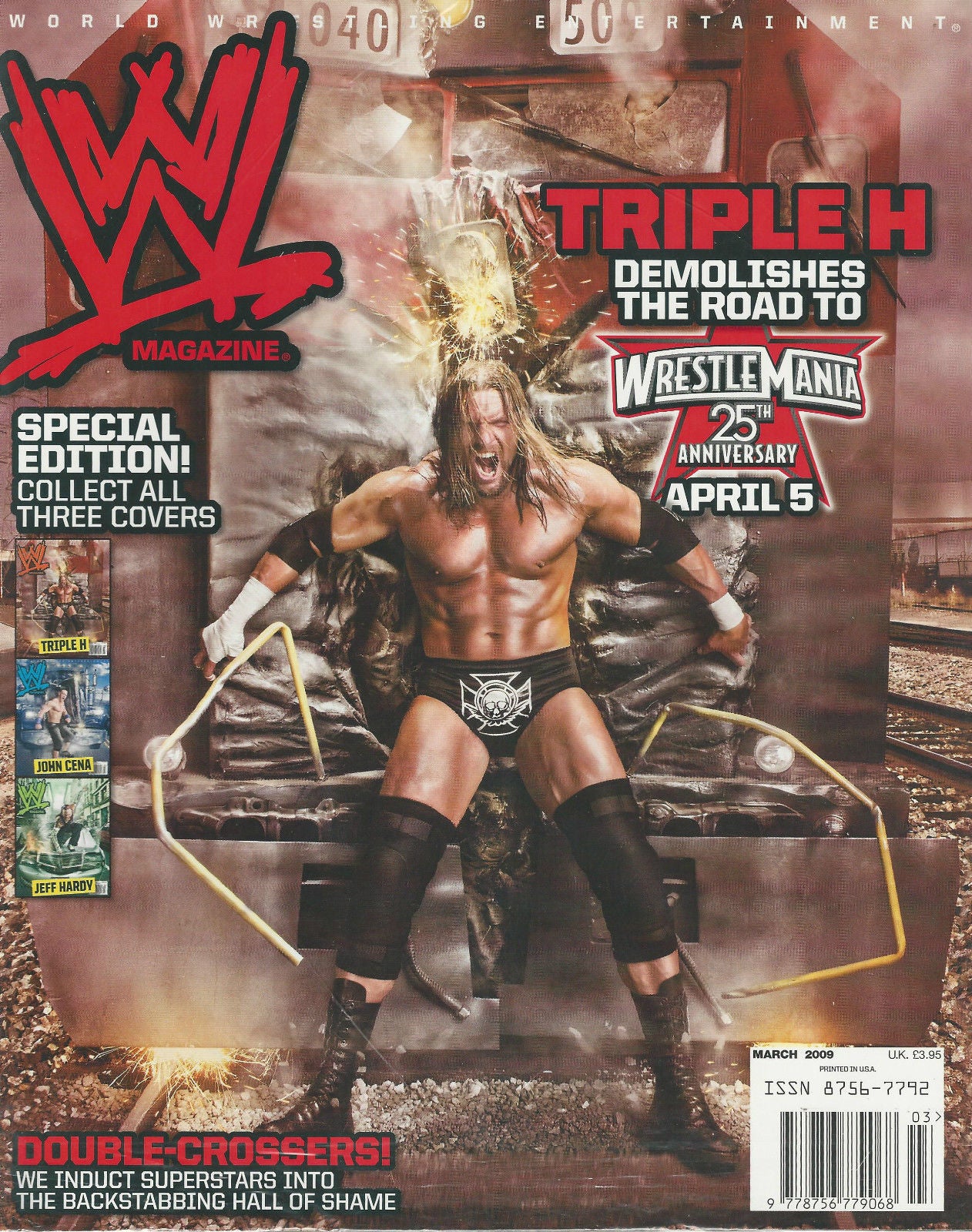 WWE Magazine March 2009 from The United Kingdom HHH Magazine PWcatalog