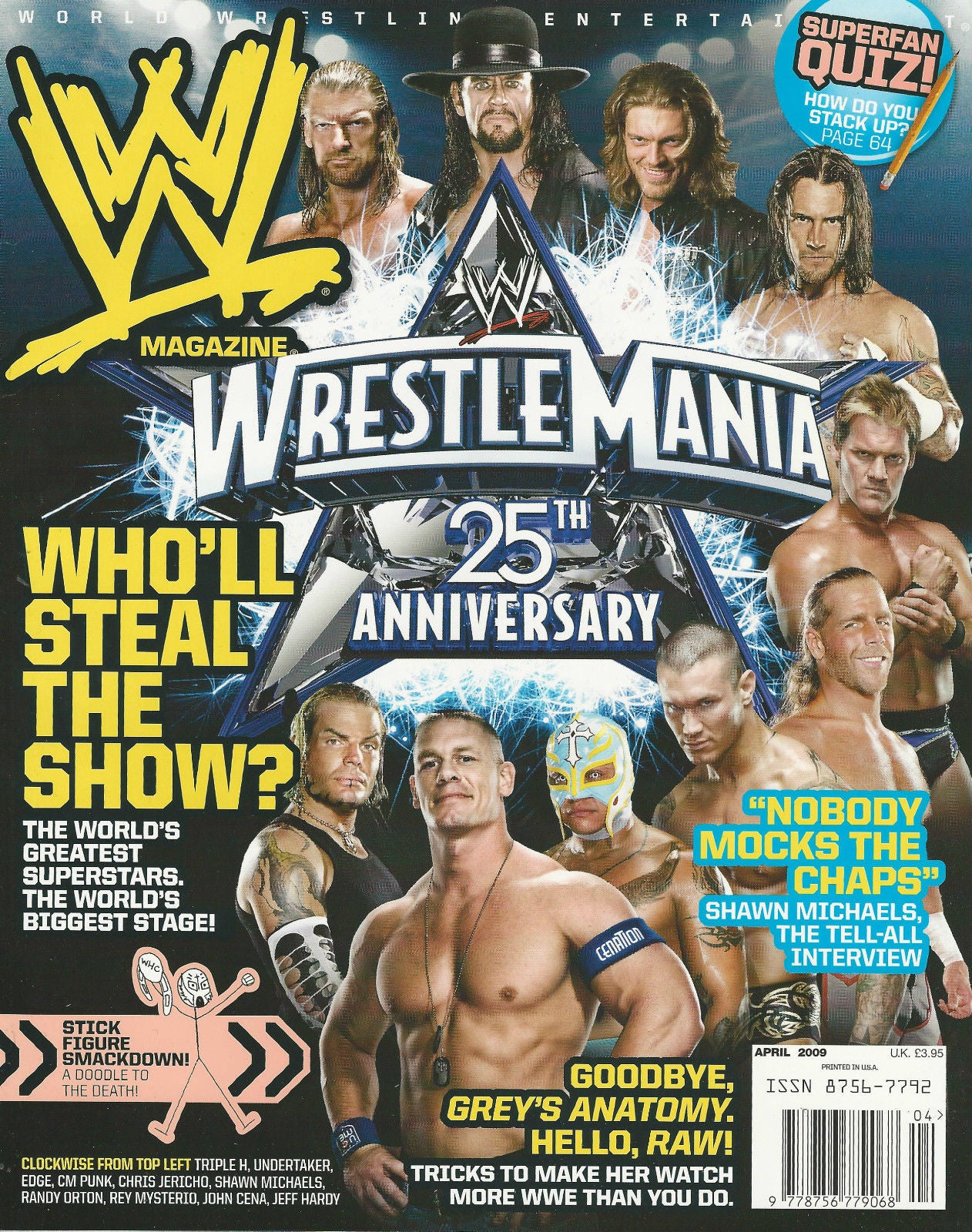 WWE Magazine April 2009 from The United Kingdom Magazine PWcatalog