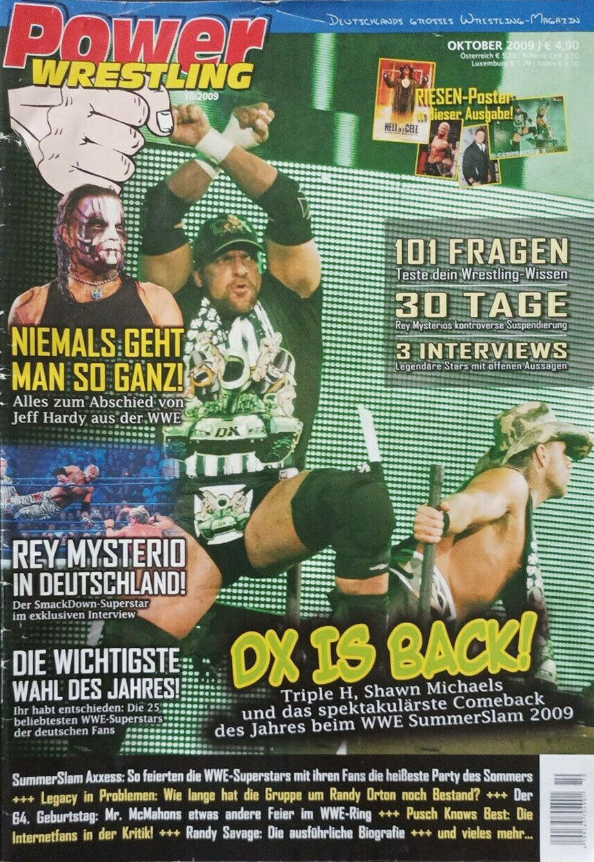 Power Wrestling Magazine October 2009 Magazine PWcatalog