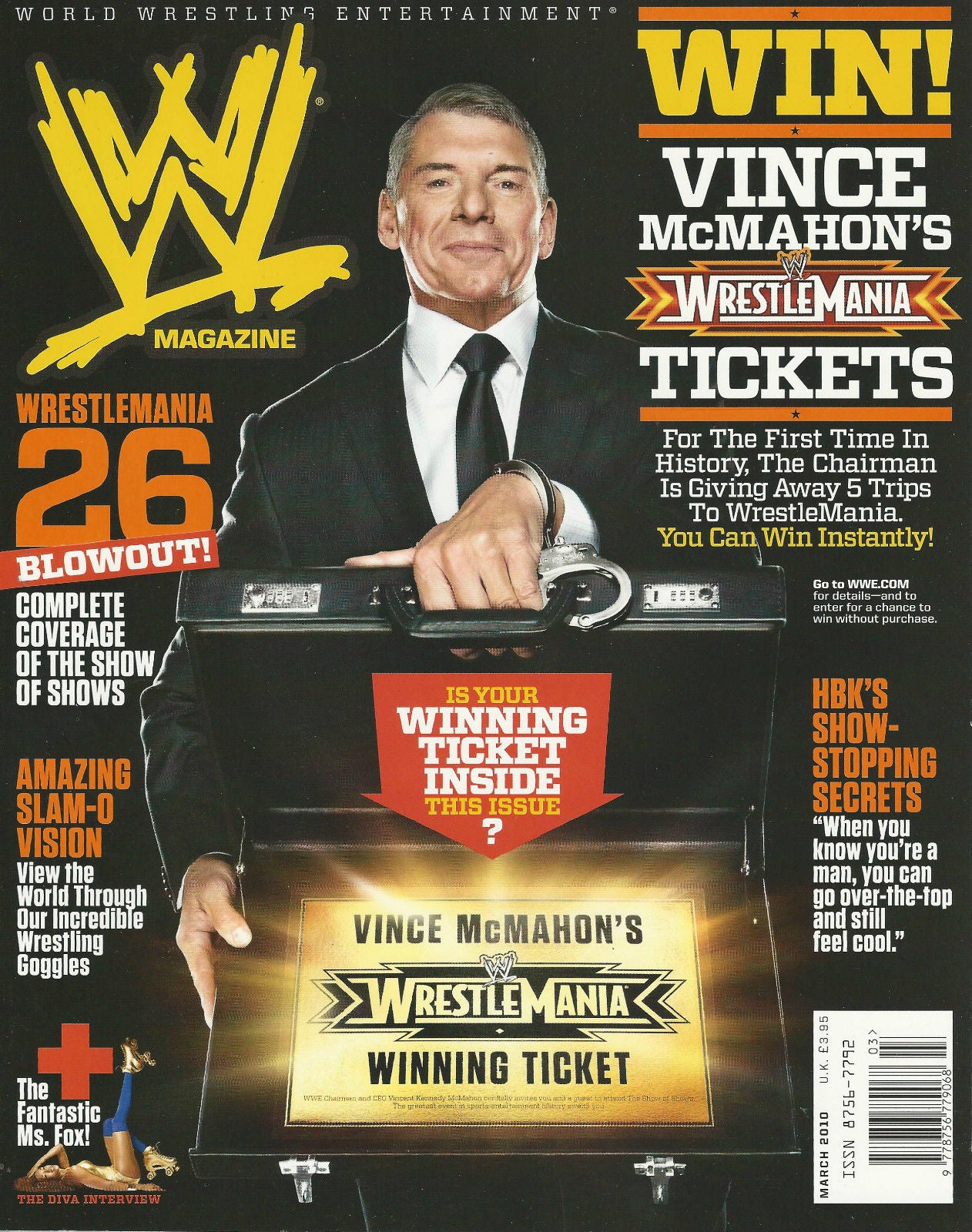 WWE Magazine March 2010 from The United Kingdom Magazine PWcatalog